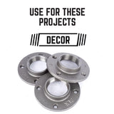 STZ Industries 2 in. FIP each Black Malleable Iron Floor Flange