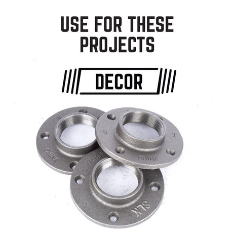 STZ Industries 2 in. FIP each Black Malleable Iron Floor Flange