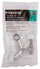 ProSource H20-B022-PS Light-Duty Hinge Pin Door Stop, 2-1/4 in Projection, Die-Cast Zinc & Plastic, Chrome