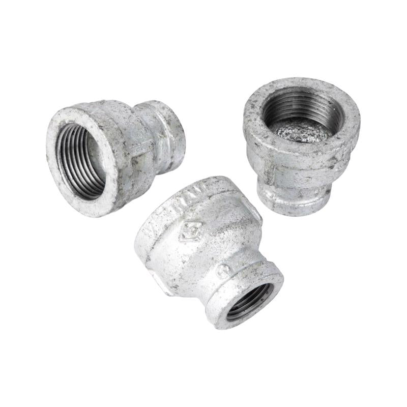 STZ Industries 1-1/2 in. FIP each X 1-1/4 in. D FIP Galvanized Malleable Iron Reducing Coupling