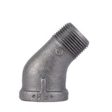 STZ Industries 1/8 in. MIP each X 1/8 in. D FIP Black Malleable Iron 45 degree Street Elbow