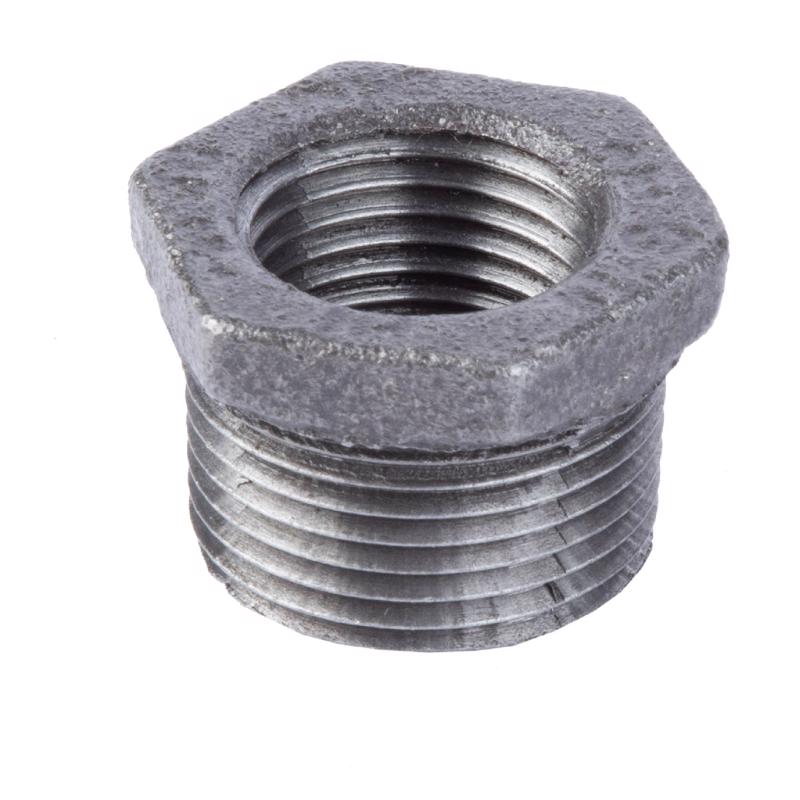 STZ Industries 3/4 in. MIP each X 1/2 in. D FIP Black Malleable Iron Hex Bushing, Pack of 5