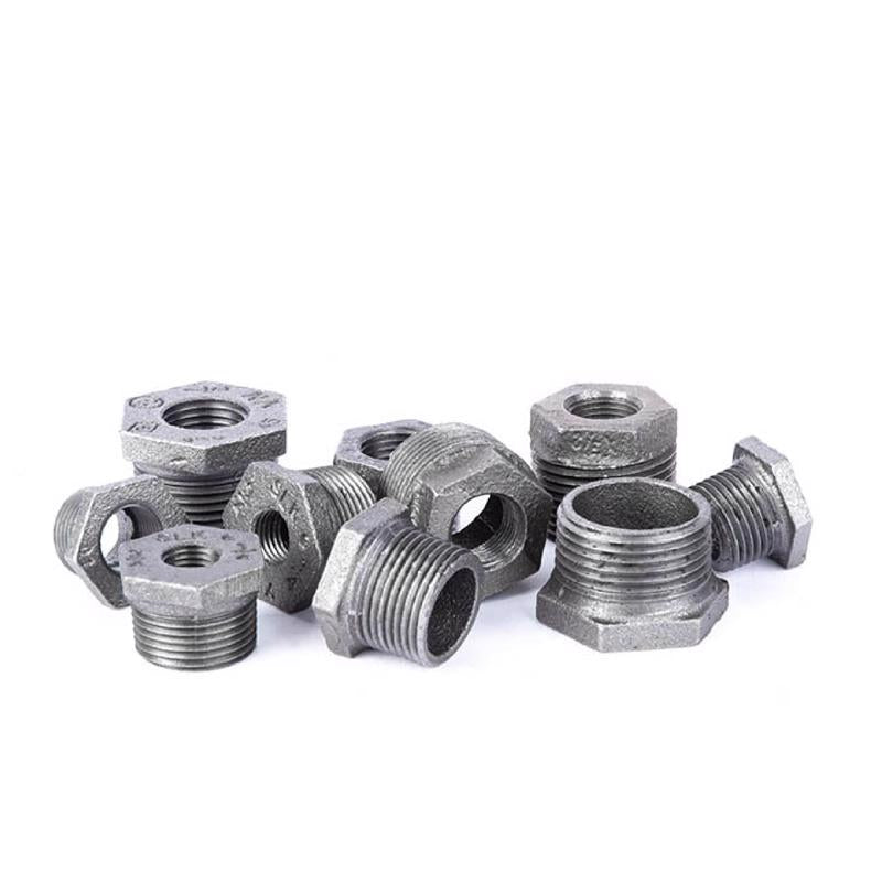 STZ Industries 1-1/2 in. MIP each X 1/2 in. D FIP Black Malleable Iron Hex Bushing