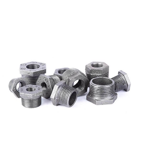 STZ Industries 1-1/2 in. MIP each X 1/2 in. D FIP Black Malleable Iron Hex Bushing