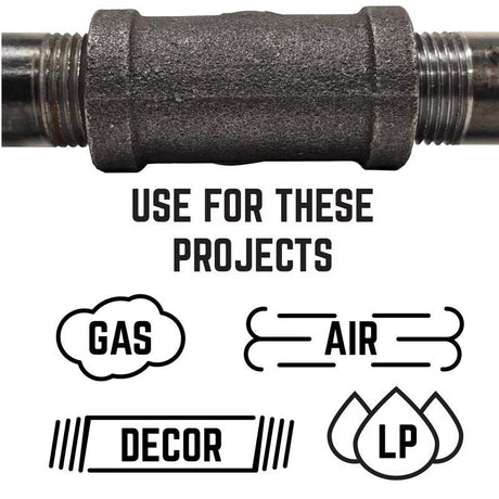 STZ Industries 1-1/2 in. MIP each X 1/2 in. D FIP Black Malleable Iron Hex Bushing