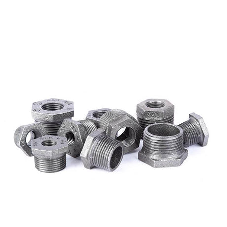 STZ Industries 2 in. MIP X 1/2 in. D FIP Black Malleable Iron Hex Bushing
