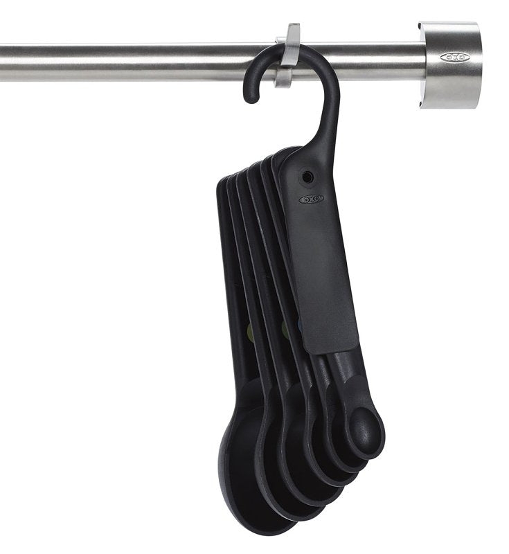 Oxo 11110801 Measuring Spoon Set, Plastic, Black