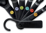 Oxo 11110801 Measuring Spoon Set, Plastic, Black