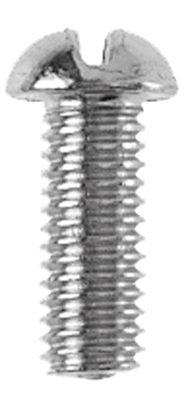 Danco No. 10-32 X 1/2 in. L Slotted Round Head Brass Bibb Screw 1 pk, Pack of 5