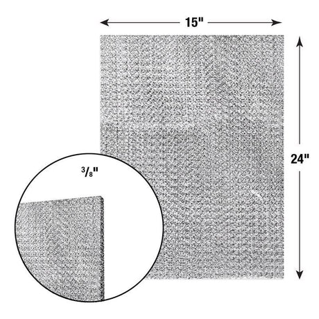 NaturalAire 15 in. W X 24 in. H X 1/4 in. Aluminum 4 MERV Air Conditioner Filter 1 pk, Pack of 24
