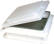 Heng's V071102C1G1 Standard Mount Plastic Base Vent, White Base / White Lid, 12V
