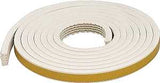 M-D 63669 Weatherstrip Tape, 19/32 in W, 10 ft L, EPDM, White