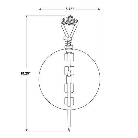 Imperial 6 in. D Cast Iron Damper