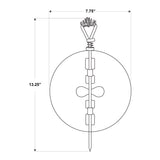 Imperial 8 in. D Cast Iron Damper