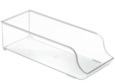 iDESIGN 70930 Soda Can Organizer, 5-1/2 in L, 13-3/4 in W, 4 in H, Plastic, Clear, Pack of 6