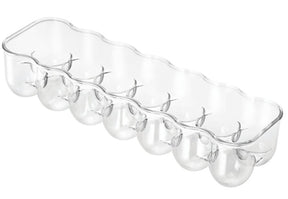 iDESIGN 70730 Fridge Egg Holder, 14 Eggs Capacity, Plastic, Clear, Pack of 6