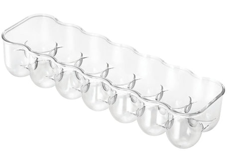 iDESIGN 70730 Fridge Egg Holder, 14 Eggs Capacity, Plastic, Clear, Pack of 6