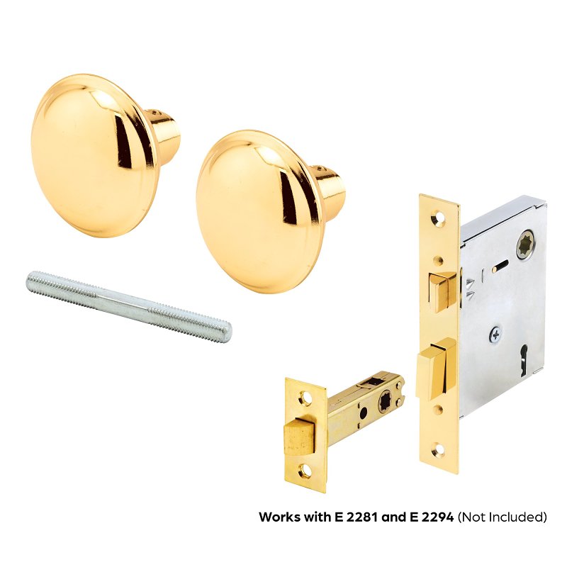 Prime-Line E 2280 Replacement Knob, 2-1/4 in Dia, Steel, Brass