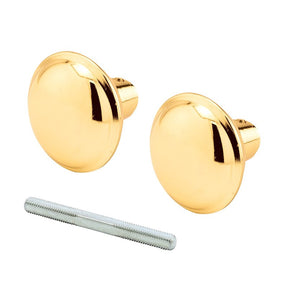 Prime-Line E 2280 Replacement Knob, 2-1/4 in Dia, Steel, Brass