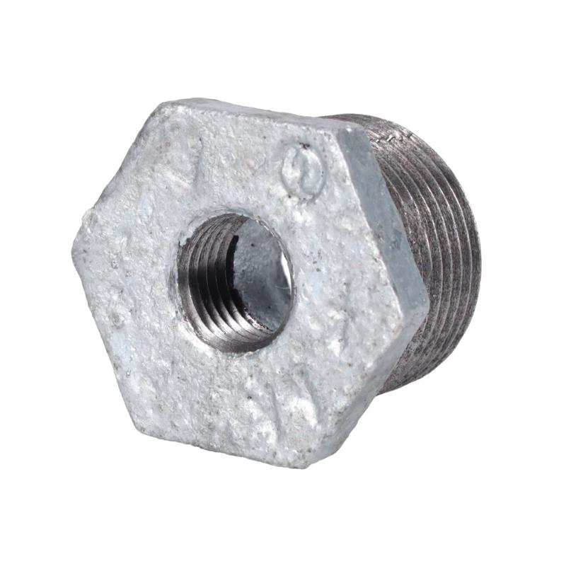 STZ Industries 3/4 in. MIP each X 1/4 in. D FIP Galvanized Malleable Iron Hex Bushing, Pack of 5