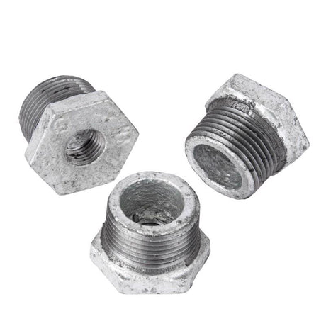 STZ Industries 3/4 in. MIP each X 1/4 in. D FIP Galvanized Malleable Iron Hex Bushing, Pack of 5