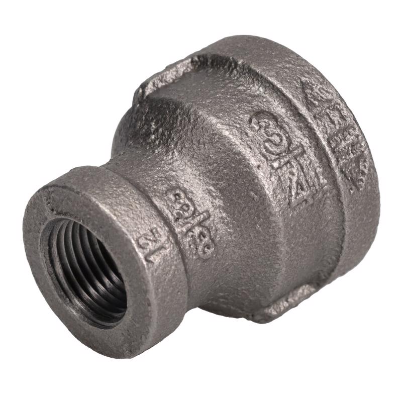 STZ Industries 3/4 in. FIP each X 3/8 in. D FIP Black Malleable Iron Reducing Coupling