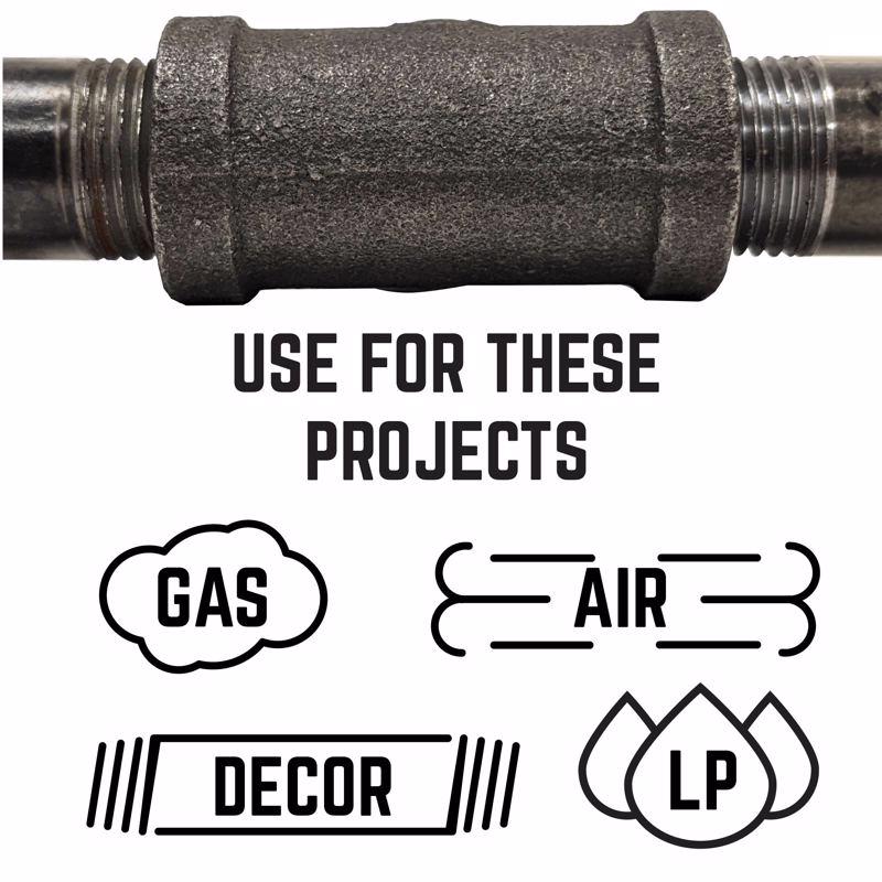 STZ Industries 3/4 in. FIP each X 3/8 in. D FIP Black Malleable Iron Reducing Coupling