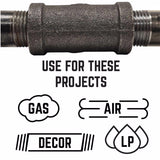STZ Industries 3/4 in. FIP each X 3/8 in. D FIP Black Malleable Iron Reducing Coupling