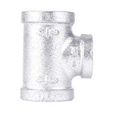 STZ Industries 3/4 in. FIP each X 3/4 in. D FIP 1/2 in. D FIP Galvanized Malleable Iron Tee, Pack of 5