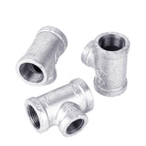 STZ Industries 3/4 in. FIP each X 3/4 in. D FIP 1/2 in. D FIP Galvanized Malleable Iron Tee, Pack of 5