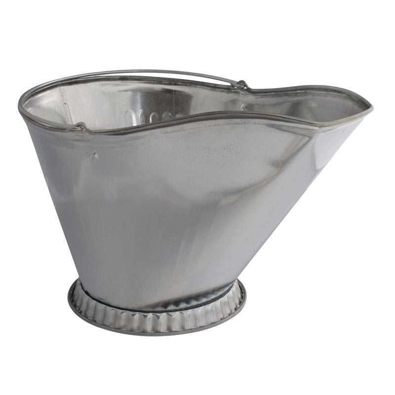 Imperial Silver Galvanized Steel Coal Hod, Pack of 6
