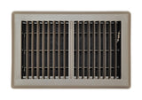 Tru Aire 6 in. H X 10 in. W 2-Way Powder Coat Brown Steel Floor Register