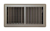 Tru Aire 6 in. H X 12 in. W 2-Way Powder Coat Brown Steel Floor Register