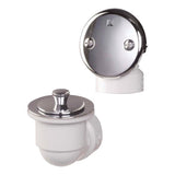 Keeney 1-1/2 in. D Polished Chrome PVC Bath Drain Half Pack