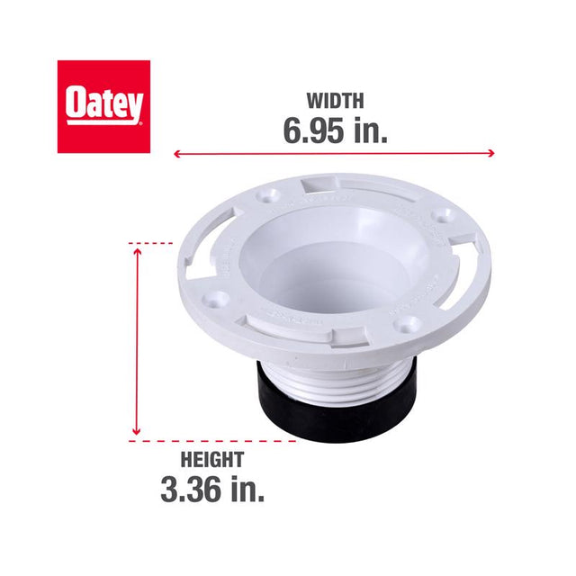 Oatey Twist-N-Set PVC Closet Flange, Pack of 2