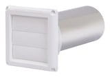 Ace 4 in. W X 6 in. L White Plastic Dryer Vent Hood, Pack of 6