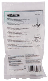 ProSource H20-B032-PS Heavy-Duty Hinge Pin Door Stop, 2-3/4 in Projection, Die-Cast Zinc & Plastic, Chrome