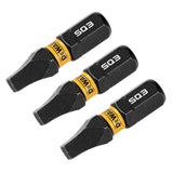 DEWALT FlexTorq DWAF1SQ3IR3 Impact Screwdriver Bit, #3 Drive, Square Drive, 1/4 in Shank, Hex Shank, 1 in L, Steel