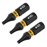 DEWALT FlexTorq DWAF1TX10IR3 Screwdriver Bit, T10 Drive, Torx Drive, 1/4 in Shank, Hex Shank, 1 in L, Steel