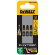 DEWALT FlexTorq DWAF1TX25IR3 Screwdriver Bit, T25 Drive, Torx Drive, 1/4 in Shank, Hex Shank, 1 in L, Steel