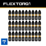 DEWALT IMPACT READY Series DWA1PH2IR30 Screwdriver Bit Set with Toughcase+ System, 30-Piece, Steel