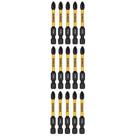DEWALT FLEXTORQ DWAF2PH2IR15 Impact Screwdriver Bit, #2 Drive, Phillips Drive, 1/4 in Shank, Hex Shank, 2-1/4 in L