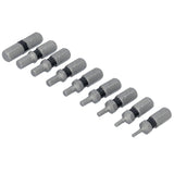 DEWALT TOUGHGRIP DWAF1HSTG9 Hex Security Bit Set, 9-Piece, Steel