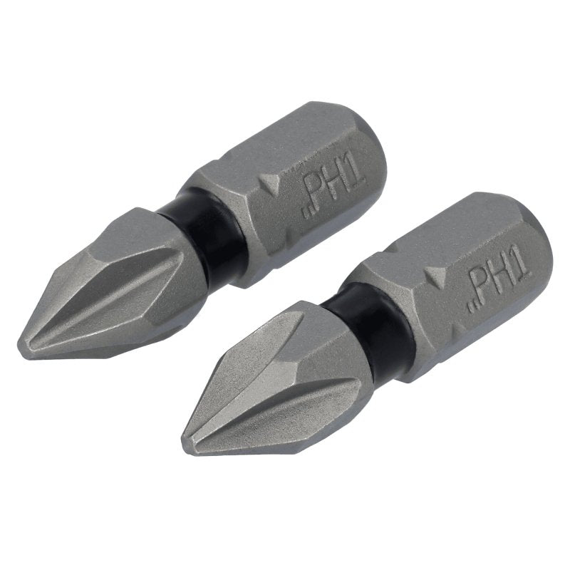 DEWALT TOUGHGRIP DWAF1PH1TG2 Screwdriver Bit, #1 Drive, Phillips Drive, 1/4 in Shank, Hex Shank, 1 in L, Steel
