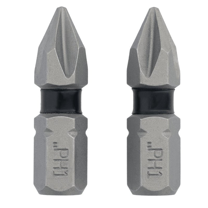 DEWALT TOUGHGRIP DWAF1PH1TG2 Screwdriver Bit, #1 Drive, Phillips Drive, 1/4 in Shank, Hex Shank, 1 in L, Steel