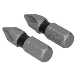 DEWALT TOUGHGRIP DWAF1PH1TG2 Screwdriver Bit, #1 Drive, Phillips Drive, 1/4 in Shank, Hex Shank, 1 in L, Steel