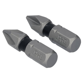 DEWALT TOUGHGRIP DWAF1PH1TG2 Screwdriver Bit, #1 Drive, Phillips Drive, 1/4 in Shank, Hex Shank, 1 in L, Steel