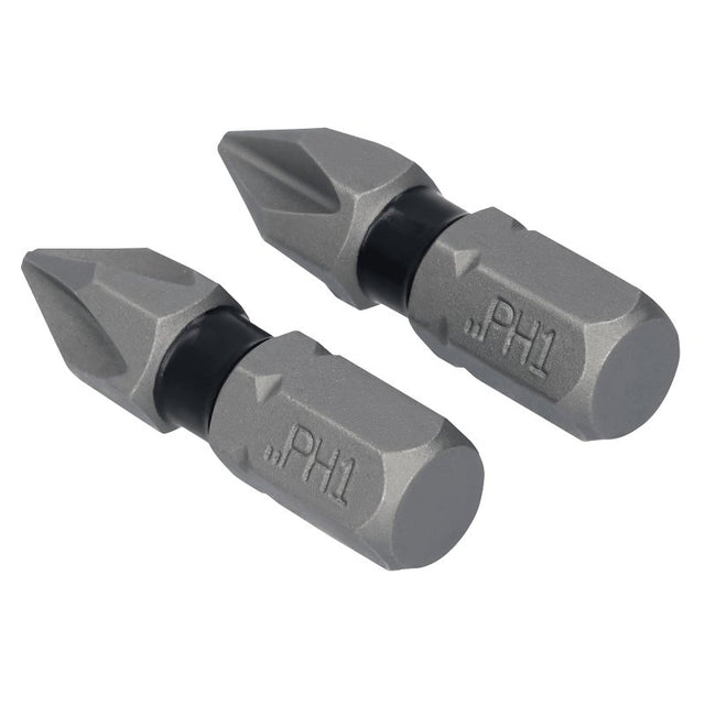 DEWALT TOUGHGRIP DWAF1PH1TG2 Screwdriver Bit, #1 Drive, Phillips Drive, 1/4 in Shank, Hex Shank, 1 in L, Steel