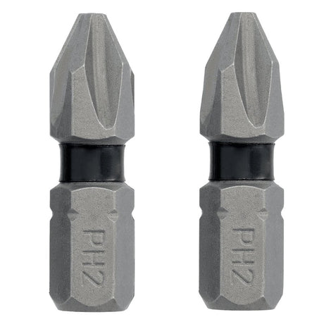 DEWALT TOUGHGRIP DWAF1PH2TG2 Screwdriver Bit, #2 Drive, Phillips Drive, 1/4 in Shank, Hex Shank, 1 in L, Steel
