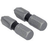 DEWALT TOUGHGRIP DWAF1PH3TG2 Screwdriver Bit, #3 Drive, Phillips Drive, 1/4 in Shank, Hex Shank, 1 in L, Steel
